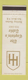 Matchbook Cover - The Captain's Table Lake Placid NY