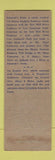 Matchbook Cover - Schmidt's Farm Restaurant Scarsdale NY