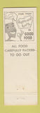 Matchbook Cover - Liz and Al's Dairy Bar Restaurant Troy NY