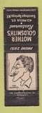 Matchbook Cover - Mother Goldsmith's Restaurant Saratoga Springs NY