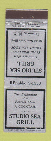 Matchbook Cover - Studio Sea Grill Jamaica NY