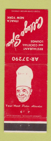 Matchbook Cover - College Spa Restaurant Ithaca NY