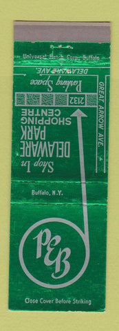 Matchbook Cover - Delaware Park Shopping Centre Buffalo NY Park Edge Liquor