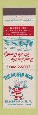 Matchbook Cover - The Muffin Man Elmsford NY