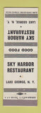 Matchbook Cover - Sky Harbor Restaurant Lake George NY