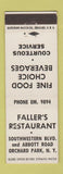 Matchbook Cover - Faller's Restaurant Orchard Park NY