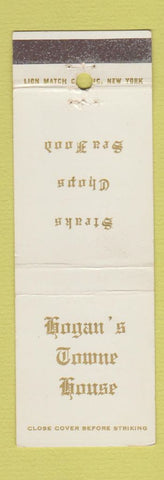Matchbook Cover - Hogan's Towne House Schenectady NY