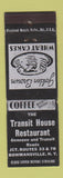 Matchbook Cover - Transit House Restaurant Bowmansville NY
