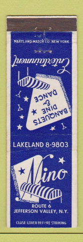 Matchbook Cover - Nino Restaurant Jefferson Valley NY