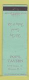 Matchbook Cover - Pop's Tavern Ebenezer NY WEAR