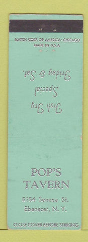 Matchbook Cover - Pop's Tavern Ebenezer NY WEAR