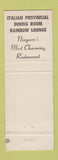Matchbook Cover - Granto's Italian Restaurant Niagara Falls NY WEAR