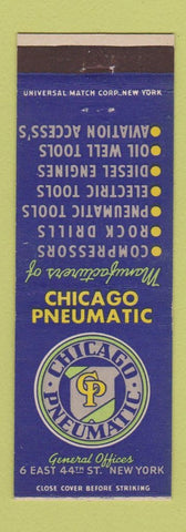 Matchbook Cover - Chicago Pneumatic New York City