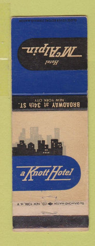 Matchbook Cover - Hotel McAlpin New York City Knott Hotels