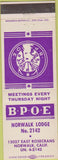 Matchbook Cover - Matchbook Cover Elks Club Norwalk CA