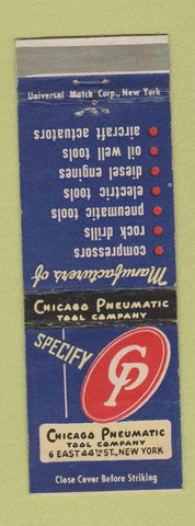 Matchbook Cover - Chicago Pneumatic Tool New York City