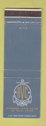 Matchbook Cover - Harbor View Club New York City