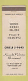 Matchbook Cover - Karachi Pakistan Restaurant Indian New York City