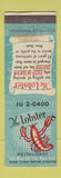 Matchbook Cover - The Lobster New York City WEAR