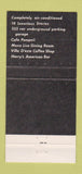 Matchbook Cover - Eden Roc Hotel Miami Beach FL 30 Strike