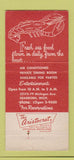 Matchbook Cover - Meyers Seafood Dearborn MI 30 Strike