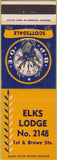 Matchbook Cover - Matchbook Cover Elks Club Scottsdale AZ
