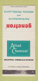 Matchbook Cover - Genetron Refrigerants Allied Chemical WEAR 30 Strike