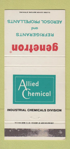 Matchbook Cover - Genetron Refrigerants Allied Chemical WEAR 30 Strike