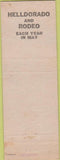 Matchbook Cover - Matchbook Cover Elks Club Las Vegas NV