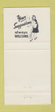 Matchbook Cover - Dew Drop Inn Fargo ND WEAR 30 Strike