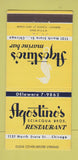 Matchbook Cover - Agostino's Restaurant Chicago IL seahorse 30 Strike
