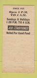 Matchbook Cover - Agostino's Restaurant Chicago IL seahorse 30 Strike