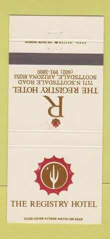 Matchbook Cover - Registry Hotel Scottsdale AZ 30 Strike