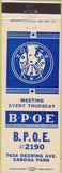 Matchbook Cover - Matchbook Cover Elks Club Canoga Park CA