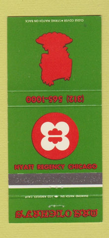 Matchbook Cover - Hyatt Regency Hotel Chicago IL Mrs O'Leary's 30 Strike