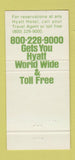 Matchbook Cover - Hyatt Regency Hotel Chicago IL Mrs O'Leary's 30 Strike