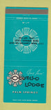 Matchbook Cover Jerry Buss Ocotillo Palm Springs CA Lakers Basketball 30 Strike