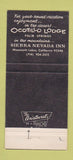 Matchbook Cover Jerry Buss Ocotillo Palm Springs CA Lakers Basketball 30 Strike