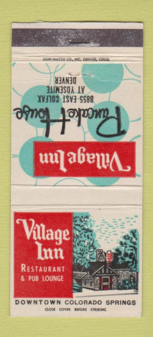 Matchbook Cover - Village Inn Restaurant Colorado Springs 30 Strike
