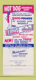 Matchbook Cover - Hot Dog Sandwich Shop Butler PA WEAR 30 Strike