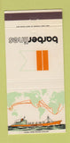 Matchbook Cover - Barber Lines Shipping 30 Strike
