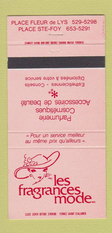 Matchbook Cover - Les Fragrances Mode Ste Foy QC 30 Strike