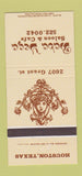 Matchbook Cover - Baba Yega Saloon Cafe Houston TX 30 Strike