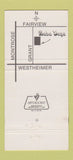 Matchbook Cover - Baba Yega Saloon Cafe Houston TX 30 Strike