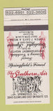 Matchbook Cover - Southern Air Springfield IL restaurant 30 Strike