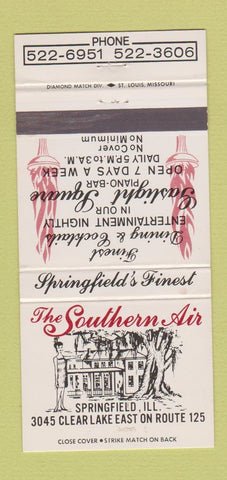 Matchbook Cover - Southern Air Springfield IL restaurant 30 Strike