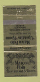 Matchbook Cover - Marco Polo Restaurnt Tavern Summit NJ WEAR 30 Strike