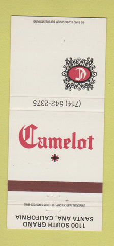 Matchbook Cover - Camelot Santa Ana CA 30 Strike
