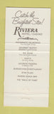 Matchbook Cover - Riviera Casino Las Vegas NV Rik Shaw Chinese 30 Strike