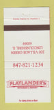 Matchbook Cover - Flatlander's Restaurant Lincolnshire IL 30 Strike
